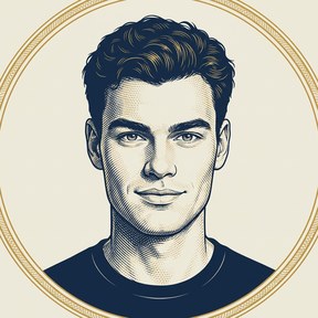 Illustrated portrait of Dru